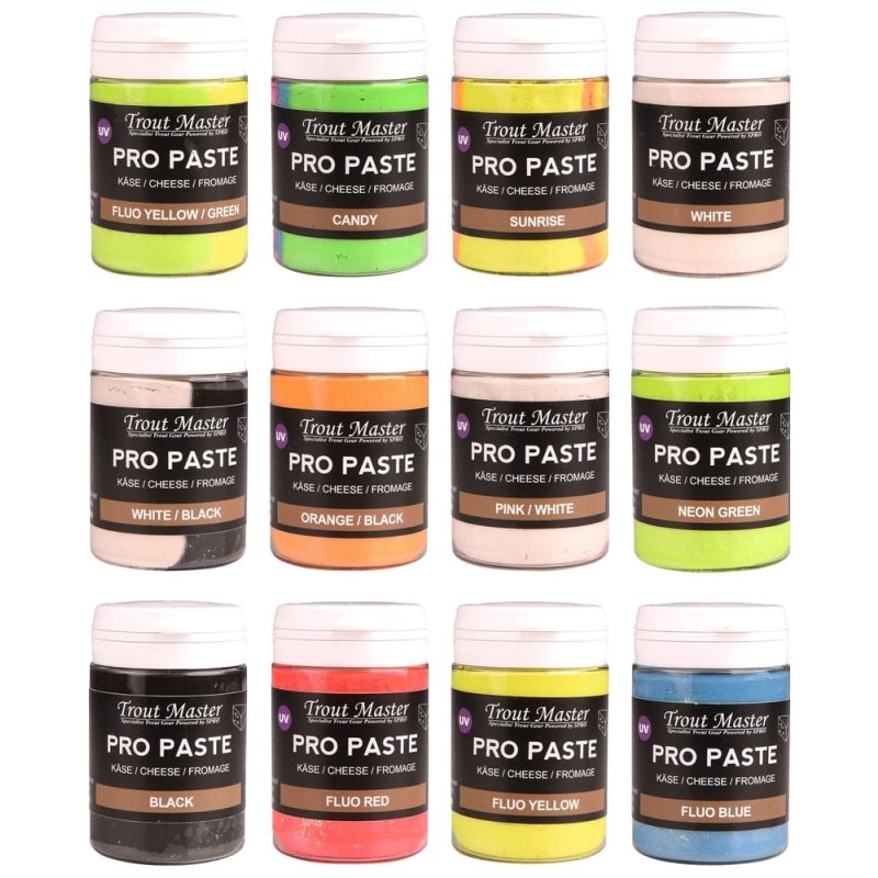 Spro Trout Master Paste Pakket - 5 Potjes Forellen Deeg