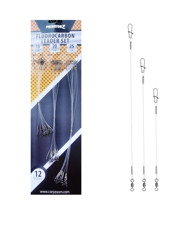 Predator Z Fluorocarbon Leader Set 30 stuks