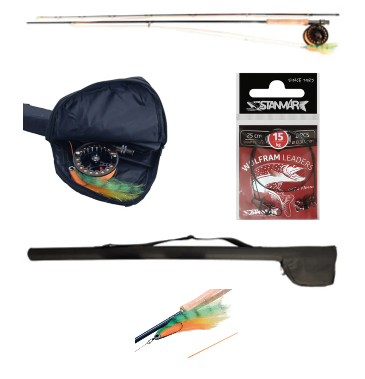Complete Vliegvis Snoek Streamer Set 270 #8